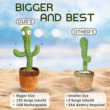 LED Musical Dancing & Mimicry Cactus Toy xwmhrv-4q
