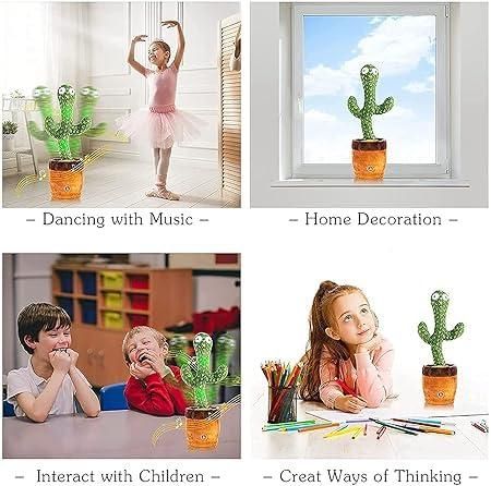 LED Musical Dancing & Mimicry Cactus Toy xwmhrv-4q