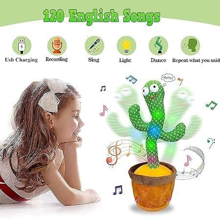 LED Musical Dancing & Mimicry Cactus Toy xwmhrv-4q