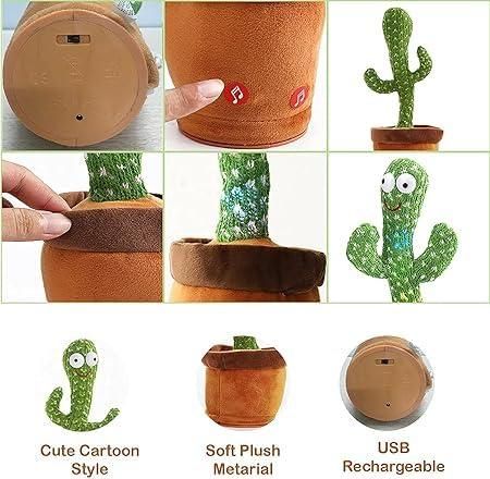 LED Musical Dancing & Mimicry Cactus Toy xwmhrv-4q
