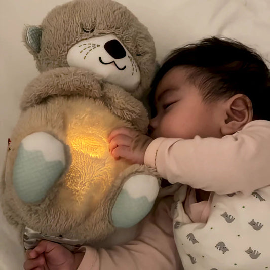 Breathing Teddy Bear with Music & Light – Comforting Plush Toy for Babies Urban Mega Mart